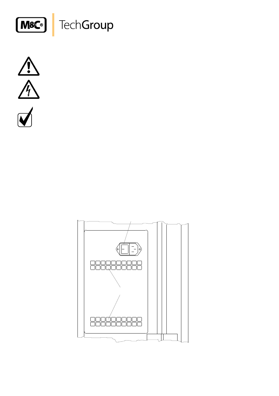 Electrical connections, Figure 3, Electrical connection and main switch | Ventilation grids | M&C TechGroup PSS-5_3 Operator's manual User Manual | Page 14 / 23