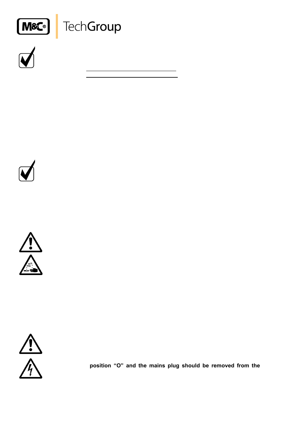 Closing down, Maintenance | M&C TechGroup PSS-5_3 Operator's manual User Manual | Page 16 / 23