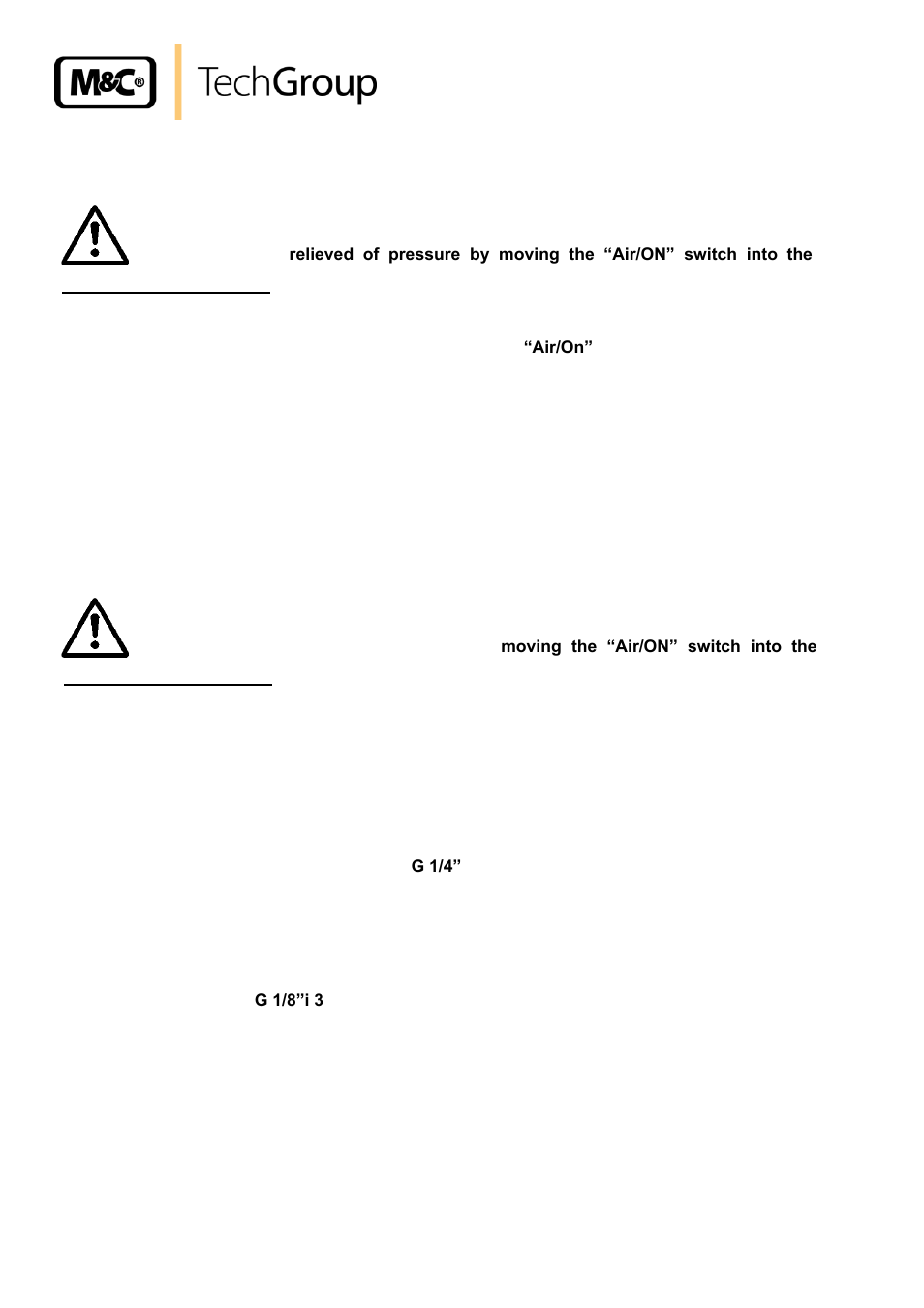 M&C TechGroup BA-P4 Operator's manual User Manual | Page 12 / 28