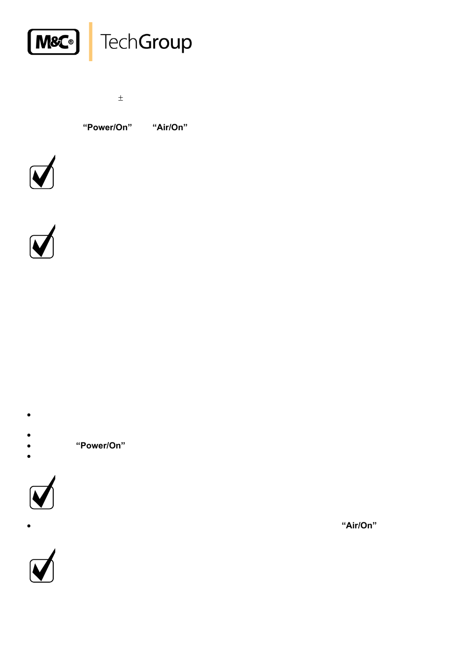 Initial operation | M&C TechGroup BA-P4 Operator's manual User Manual | Page 16 / 28