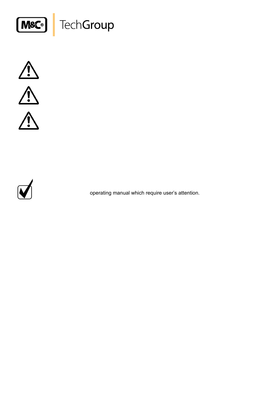 Used terms and signal indications | M&C TechGroup BA-P4 Operator's manual User Manual | Page 6 / 28