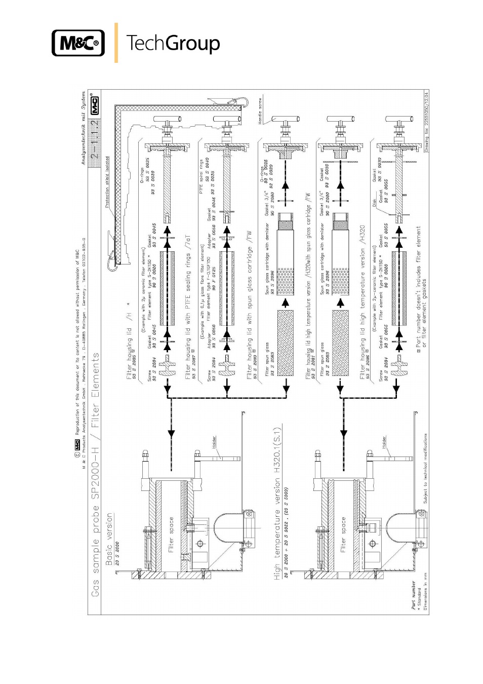 Figure 9, Possible filter elements | M&C TechGroup SP2020-H_C_I_BB_F Operator's manual User Manual | Page 25 / 29