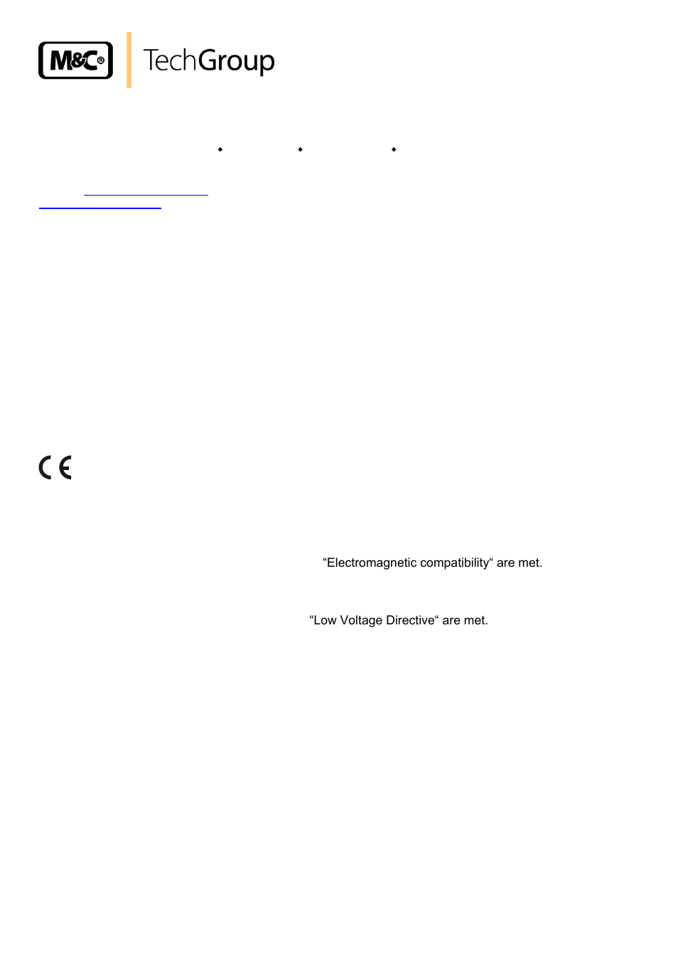 General information, Declaration of conformity, Head office | M&C TechGroup MP26-H1 Operator's manual User Manual | Page 4 / 18