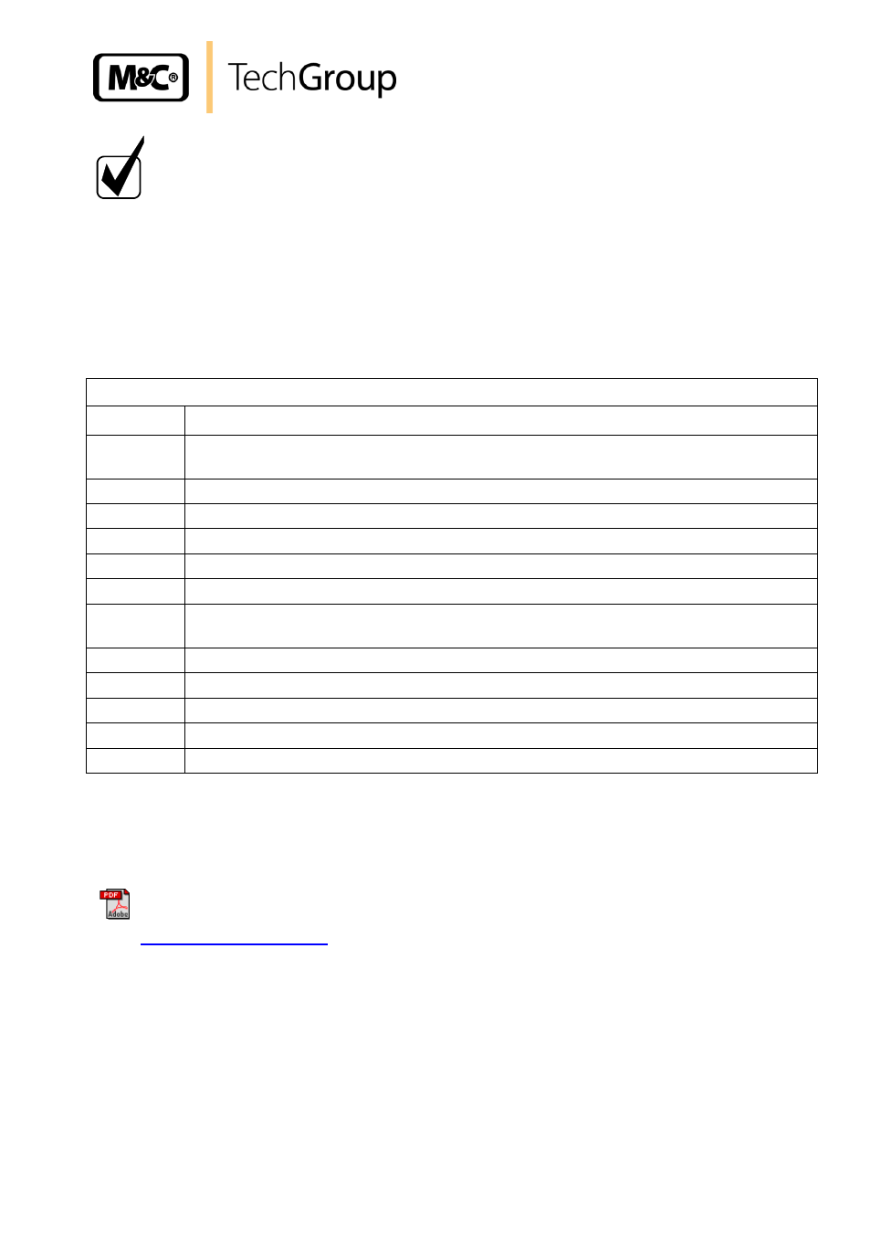 Spare parts list, Appendix | M&C TechGroup DIL-1_(H) Operator's manual User Manual | Page 29 / 29
