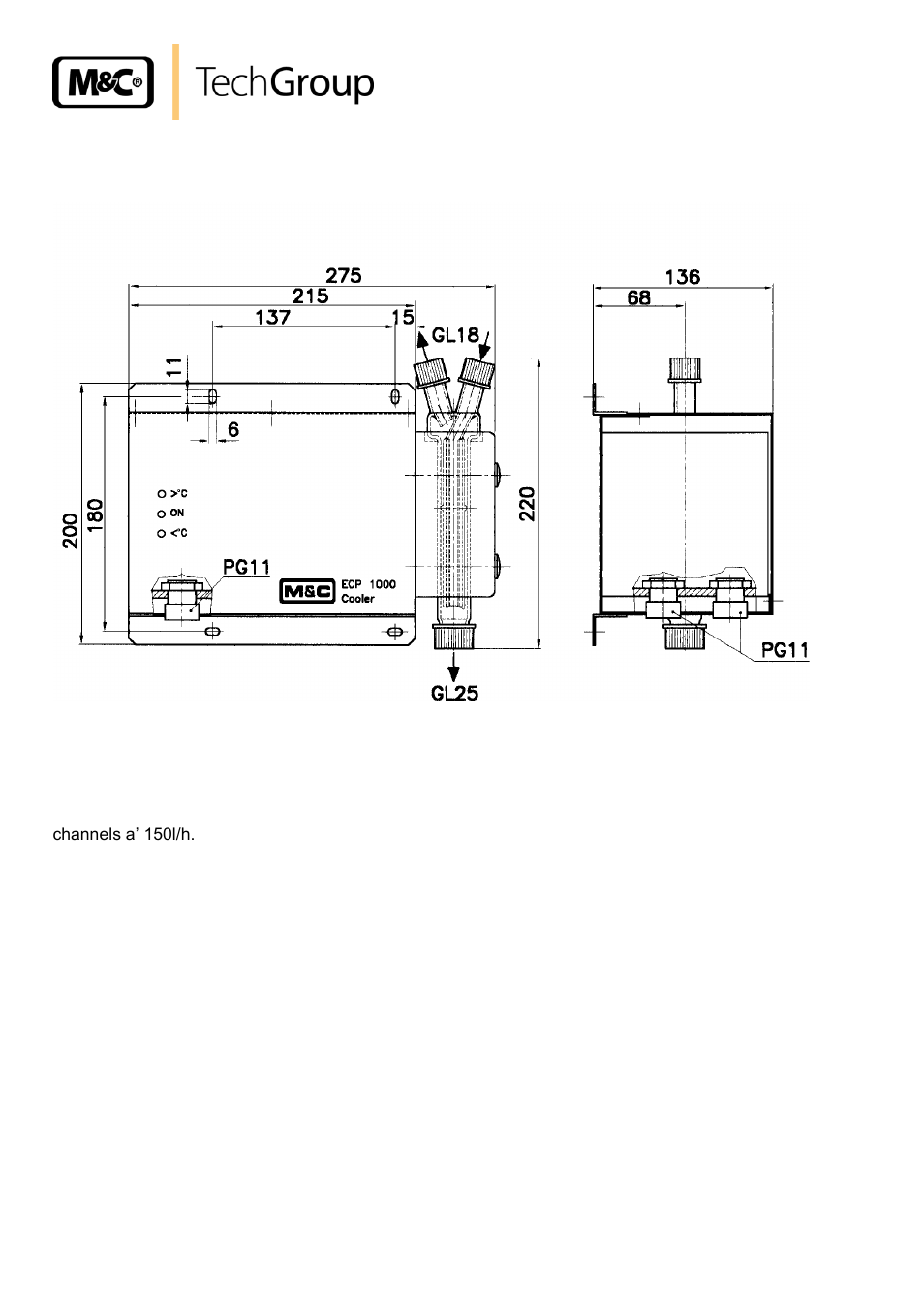 Description, Figure 3, Electric gas cooler ecp .000 | M&C TechGroup ECP3000 Operator's manual User Manual | Page 10 / 30