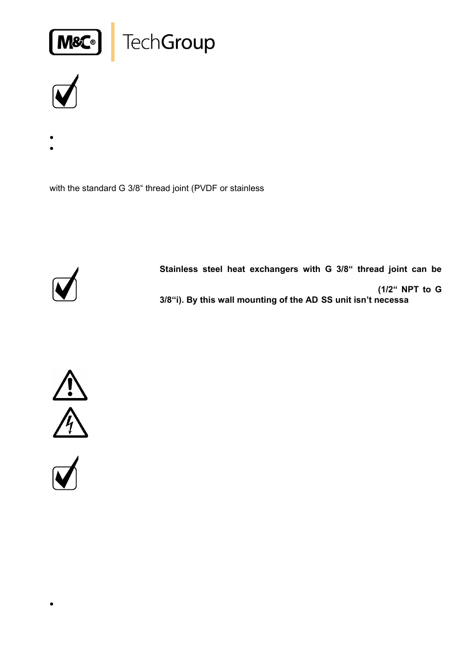 Electrical connections | M&C TechGroup ECP3000 Operator's manual User Manual | Page 13 / 30