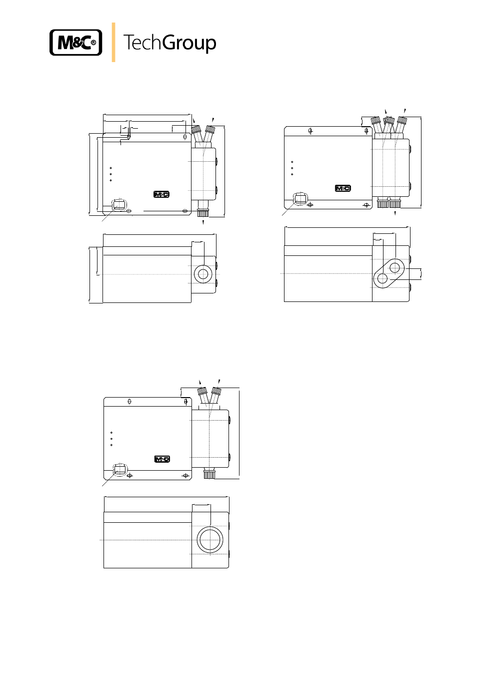 Figure 9, Dimensions of the cooler type ecp 1000/2000/3000 | M&C TechGroup ECP3000 Operator's manual User Manual | Page 25 / 30