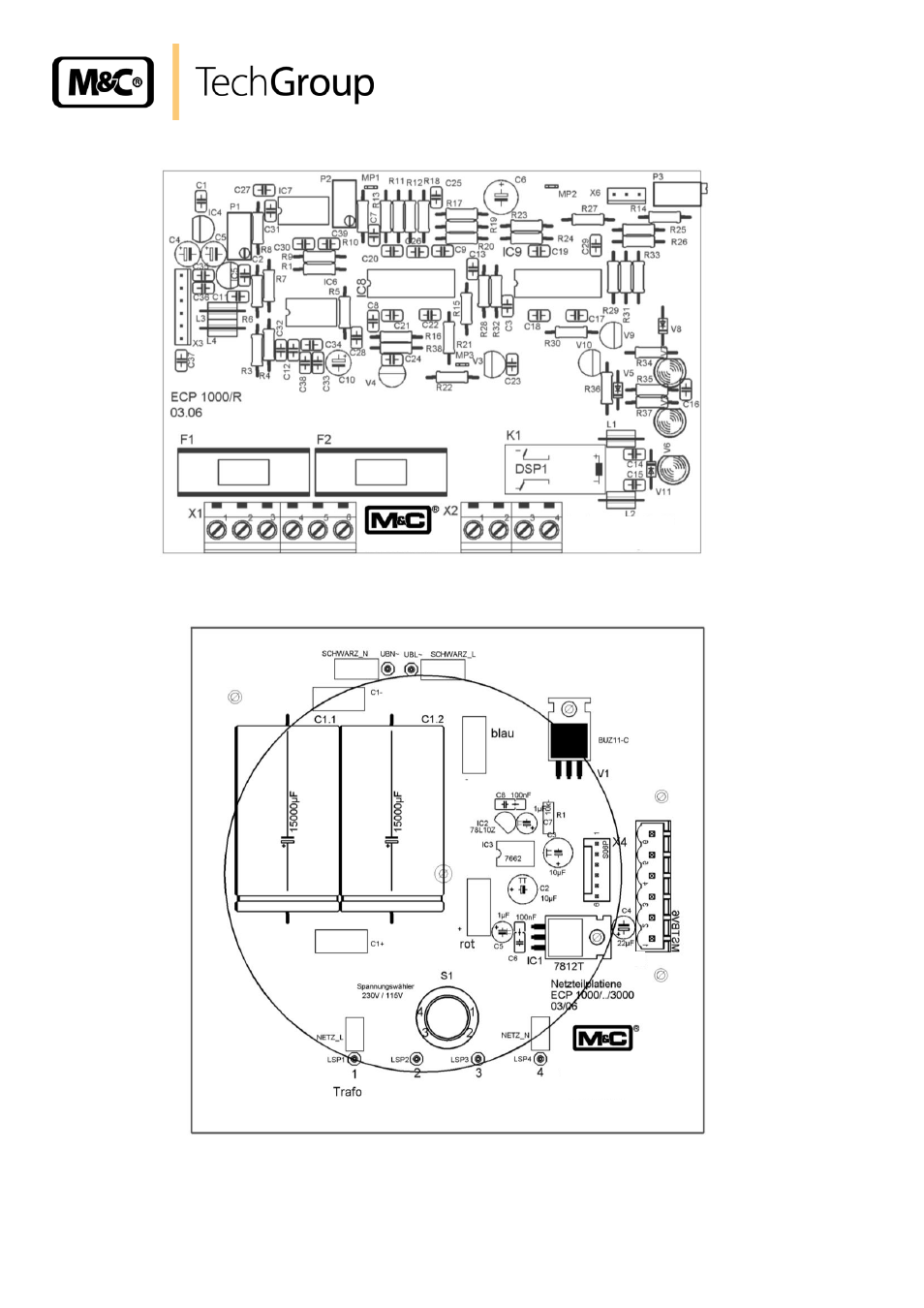 Figure 12, Electronic board and main board from 2007 on | M&C TechGroup ECP3000 Operator's manual User Manual | Page 28 / 30