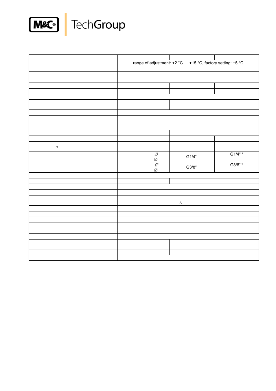 Technical data, 8technical data | M&C TechGroup ECP3000 Operator's manual User Manual | Page 9 / 30