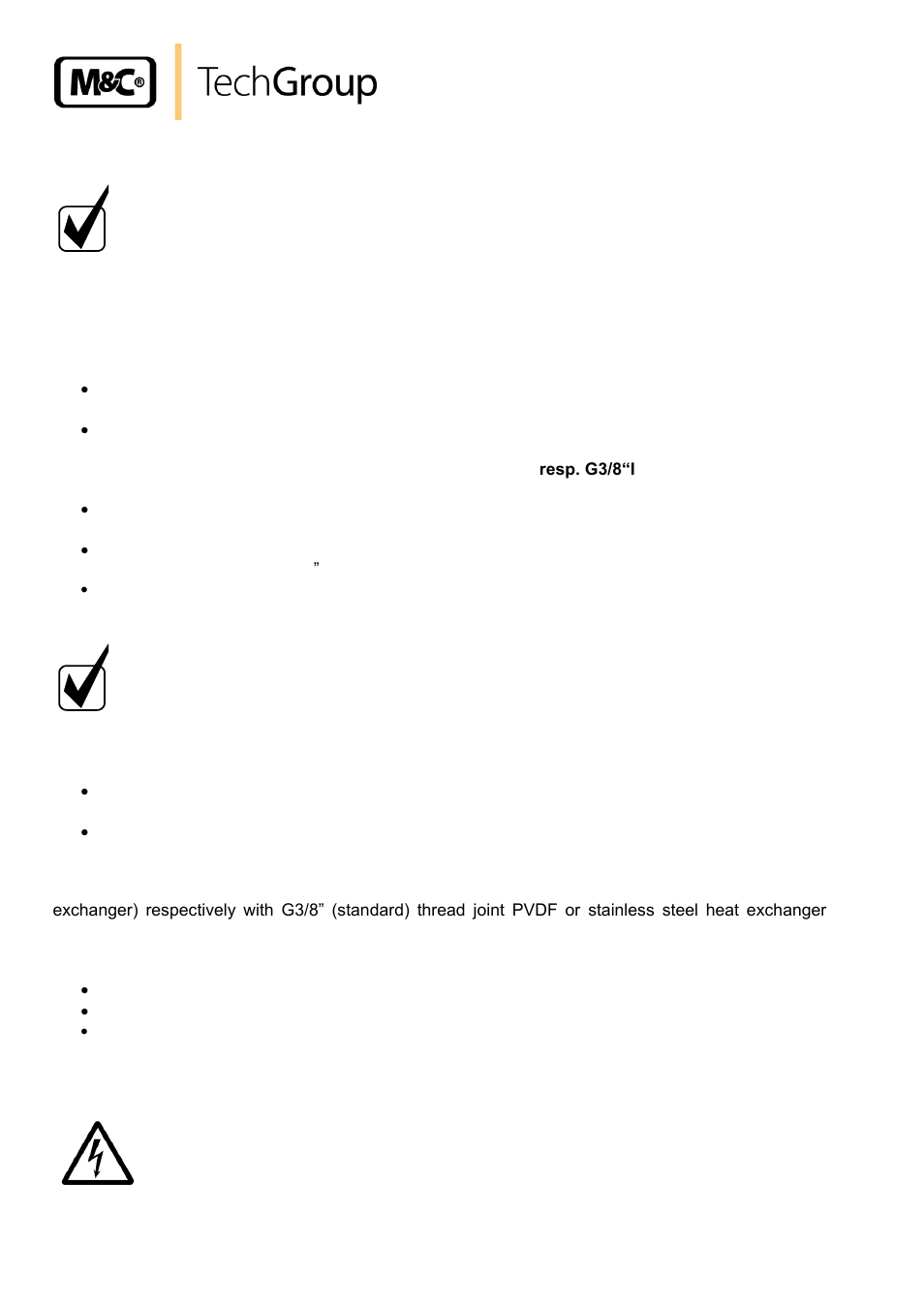 Electrical connections | M&C TechGroup EC-L Series Operator's manual User Manual | Page 12 / 21