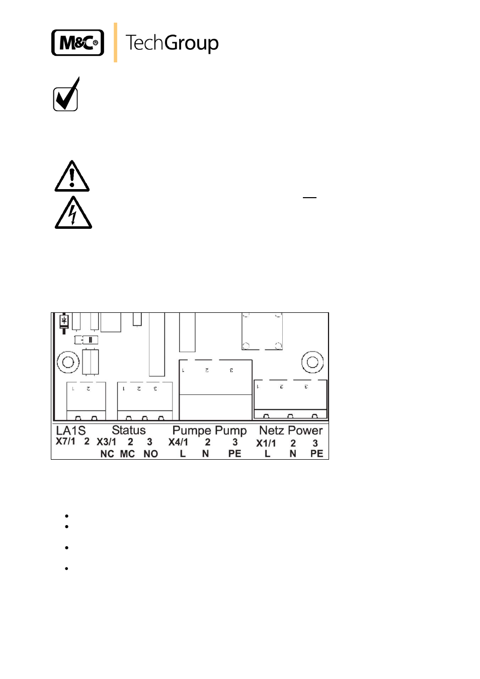 Figure 5, Electrical connections | M&C TechGroup EC-L Series Operator's manual User Manual | Page 13 / 21