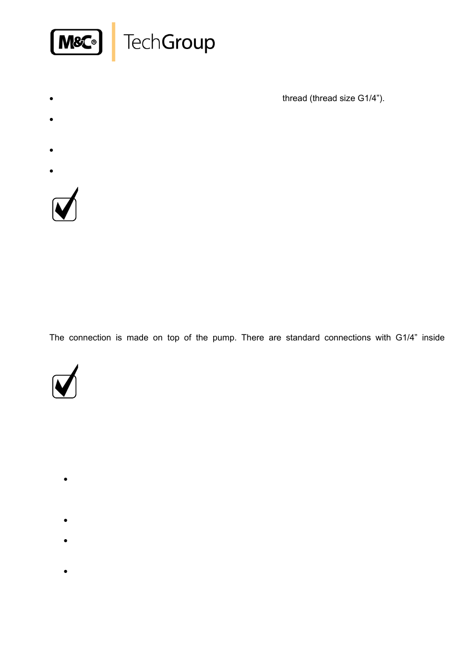 Pneumatical connection, Supply connections, Hose connections | M&C TechGroup MP47-Z-BPR150 Operator's manual User Manual | Page 13 / 19