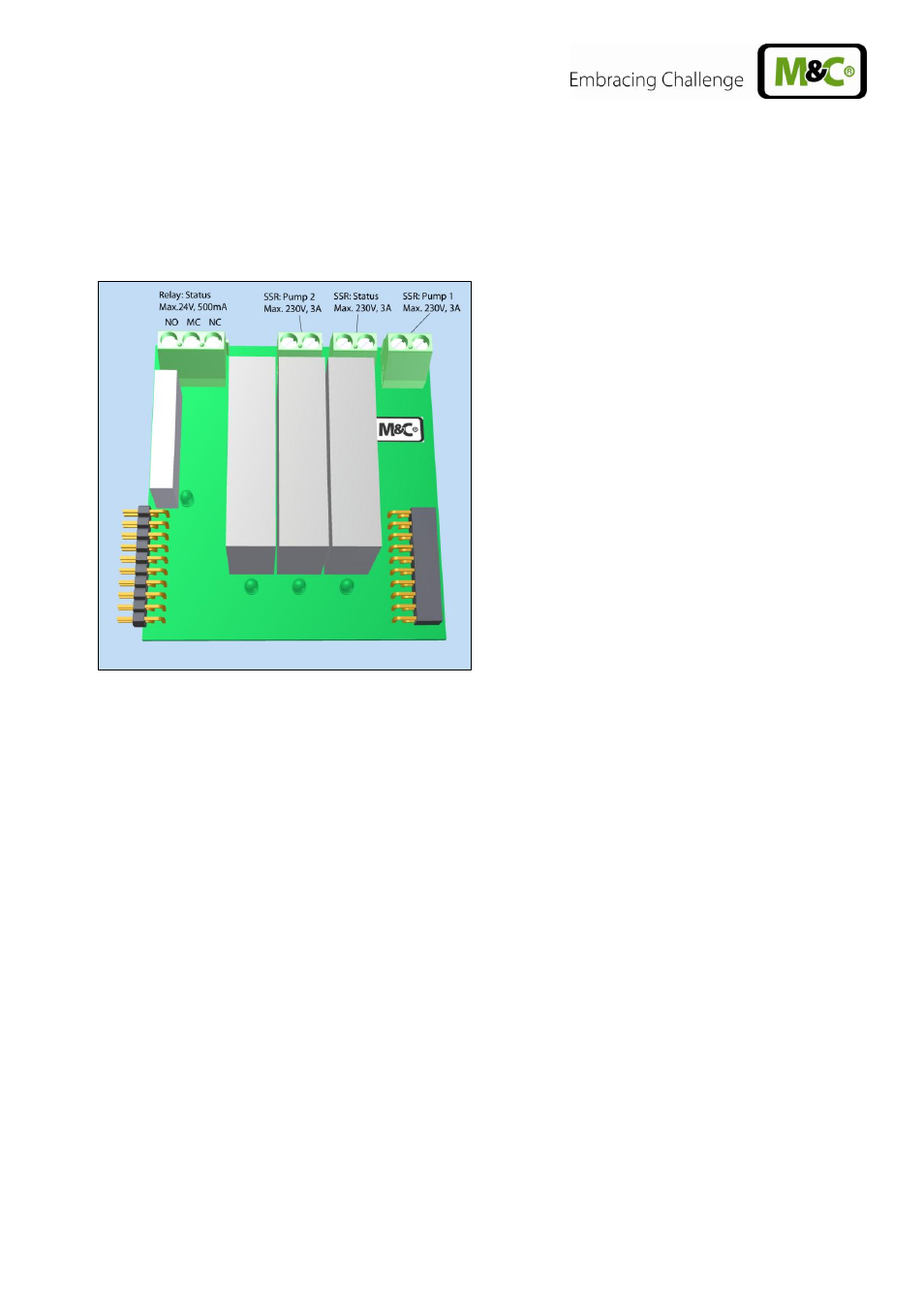 The status module, Figure 13, Electrical connections status module | M&C TechGroup CSS-VC2 Operator's manual User Manual | Page 29 / 56