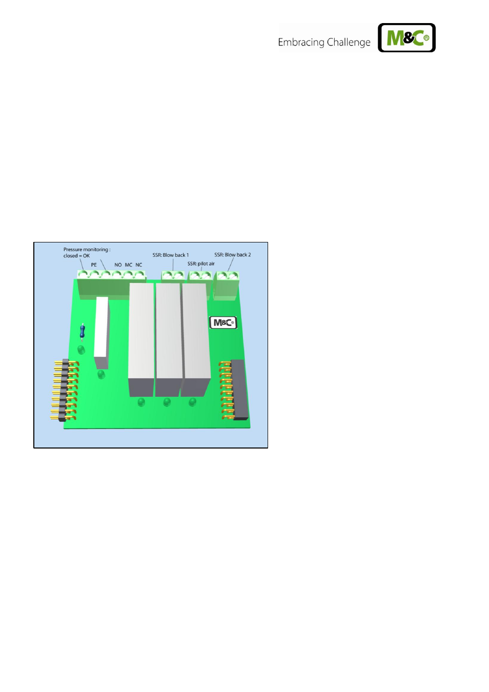 The backflush module, Figure 14, Electrical connections backflush module | M&C TechGroup CSS-VC2 Operator's manual User Manual | Page 30 / 56