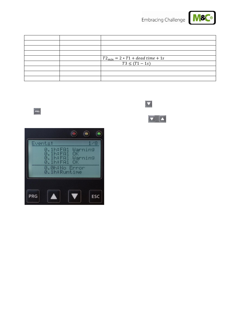 Display of events | M&C TechGroup CSS-VC2 Operator's manual User Manual | Page 35 / 56