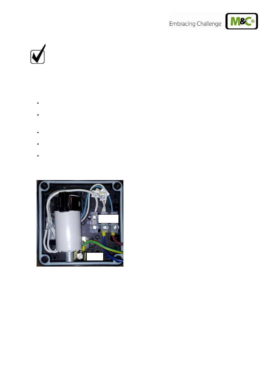 Figure 6, Electrical connection | M&C TechGroup MP-F10_R Operator's manual User Manual | Page 13 / 18