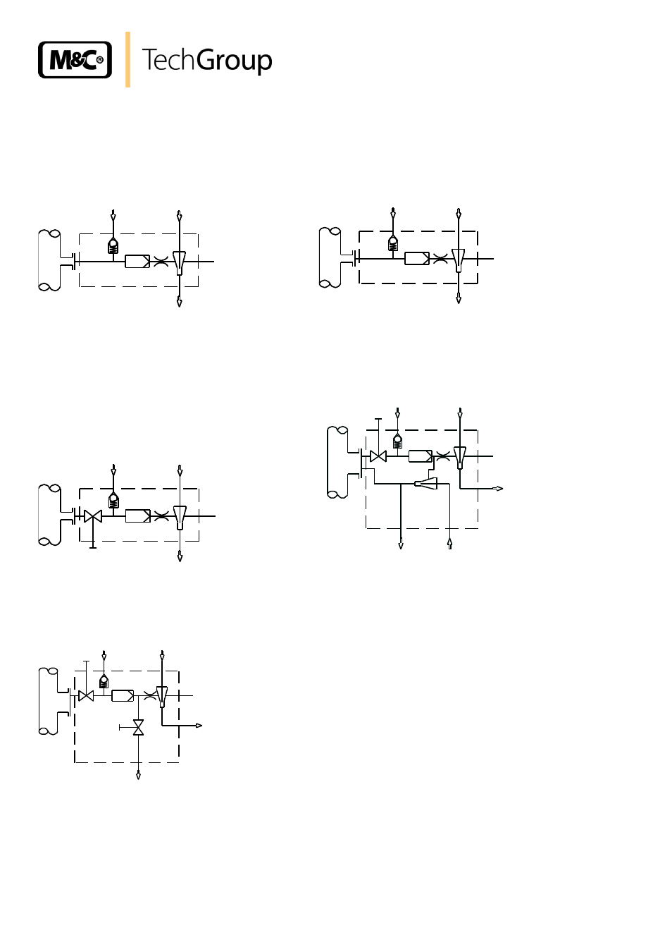 Variations, Figure 5, Gas flow pattern of available probe variants | M&C TechGroup SP2000H_DIL_BR Operator's manual User Manual | Page 12 / 35