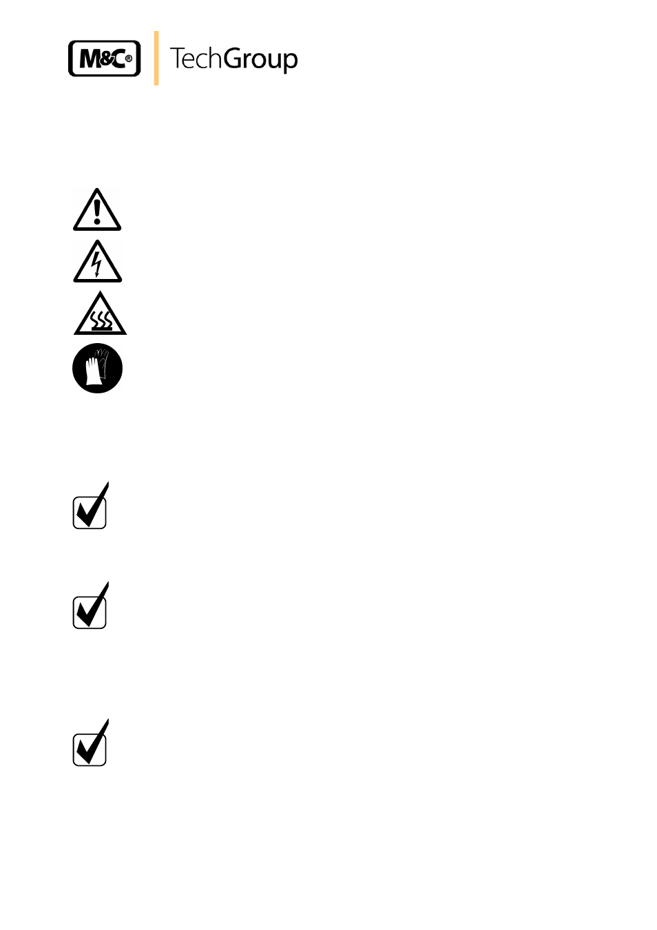 Initial use | M&C TechGroup SP2000H_DIL_BR Operator's manual User Manual | Page 21 / 35