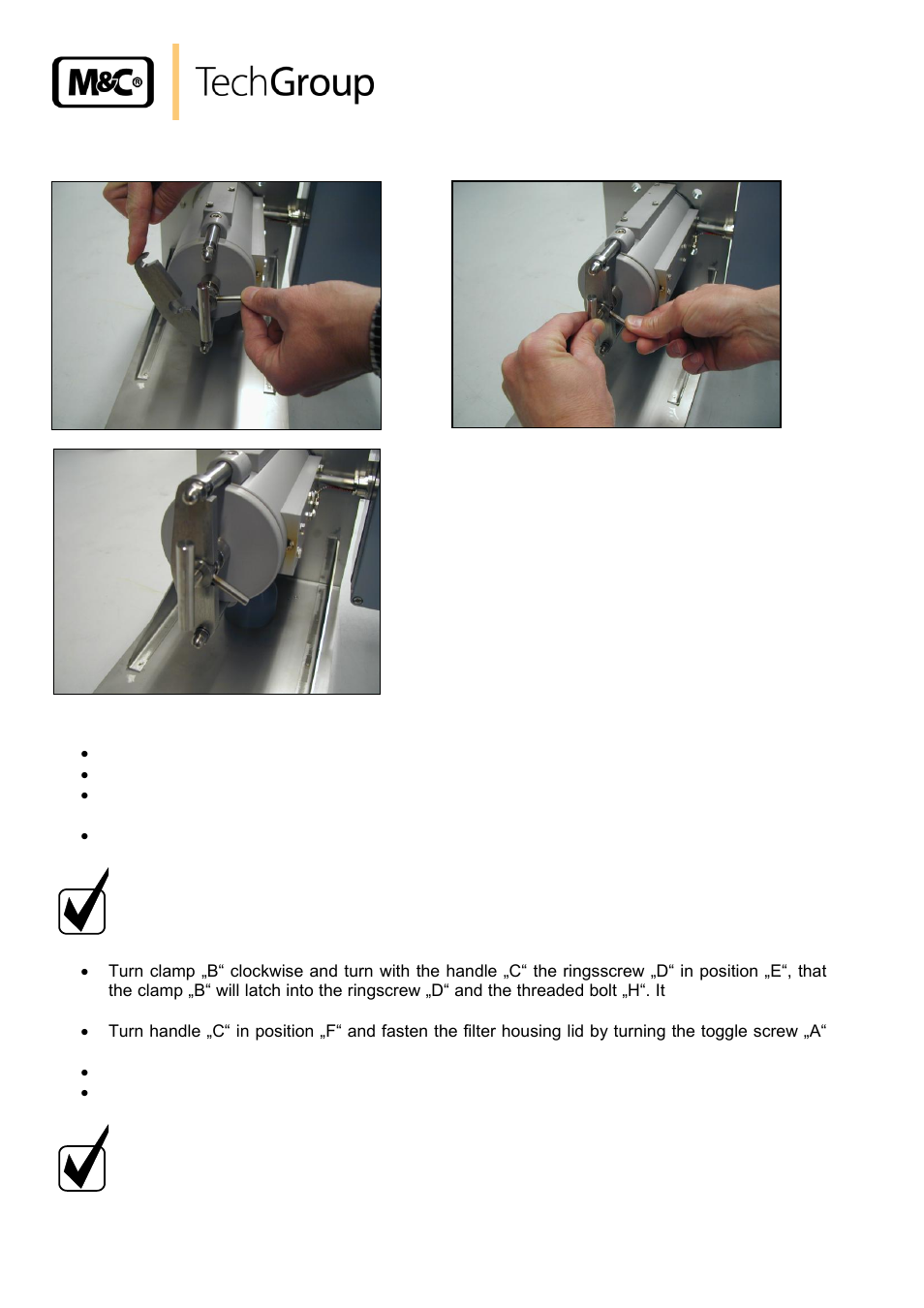 Figure 12, Removing the new filter housing lid | M&C TechGroup SP2000H_DIL_BR Operator's manual User Manual | Page 26 / 35