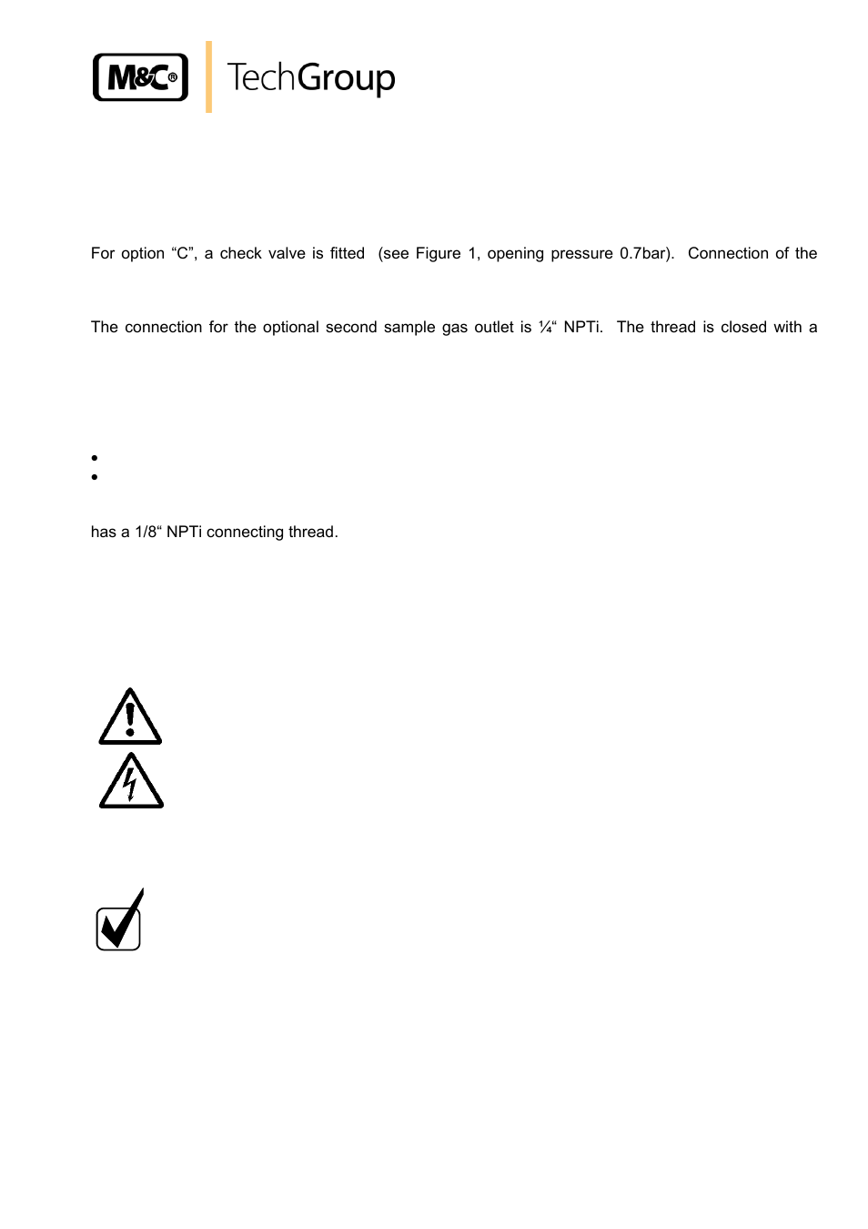 Electrical connection | M&C TechGroup SP2500-H_C_I_BB_F Operator's manual User Manual | Page 17 / 22