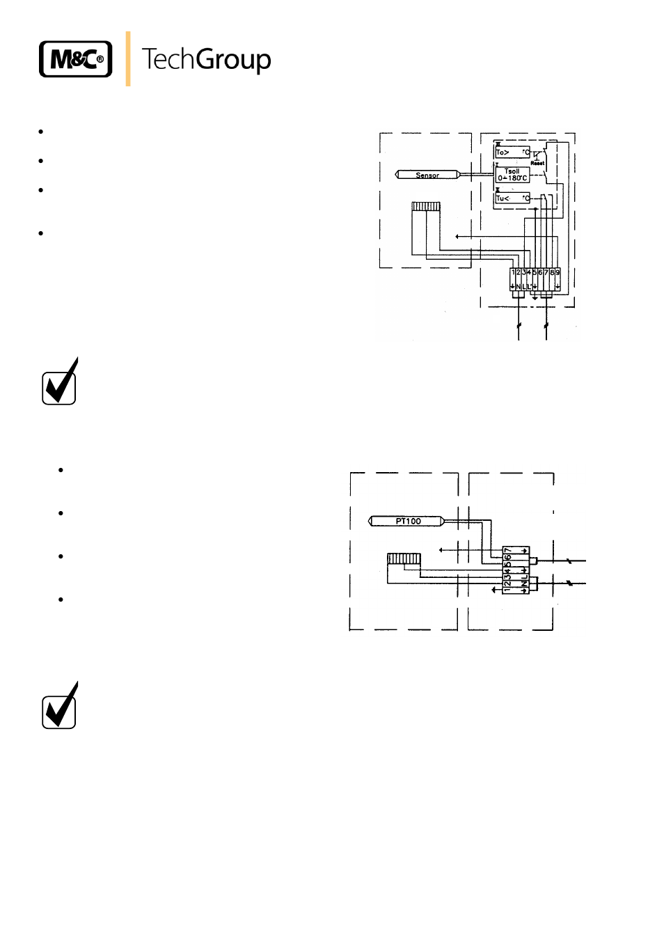 Versions with internal capillary tube thermostat, Version with external thermostat, 1 versions with internal capillary tube thermostat | 2 version with external thermostat | M&C TechGroup SP2500-H_C_I_BB_F Operator's manual User Manual | Page 18 / 22