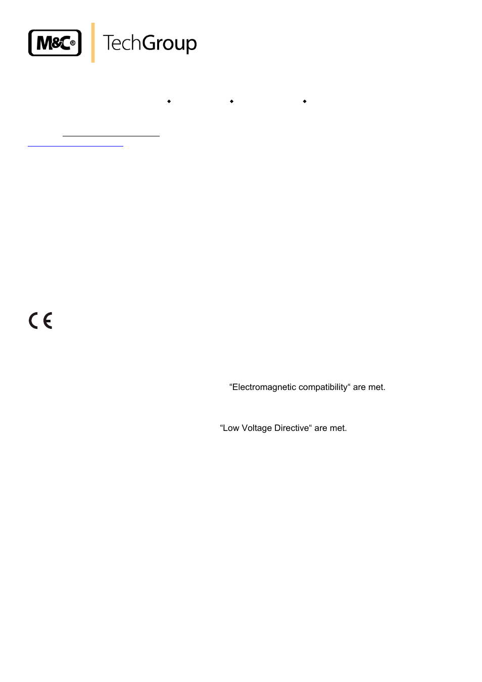 General information, Declaration of conformity | M&C TechGroup SP2500-H_C_I_BB_F Operator's manual User Manual | Page 4 / 22