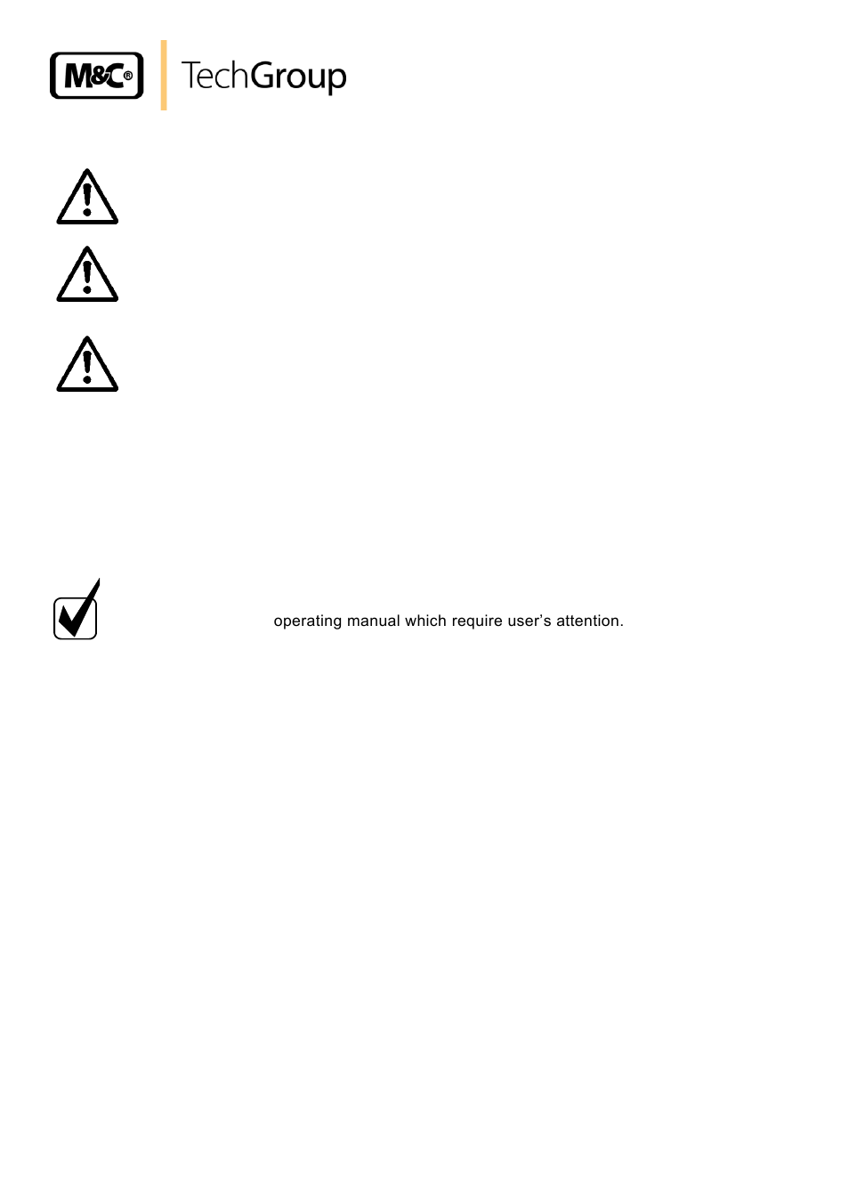 Used terms and signal indications | M&C TechGroup PMA 20 Operator's manual User Manual | Page 6 / 28