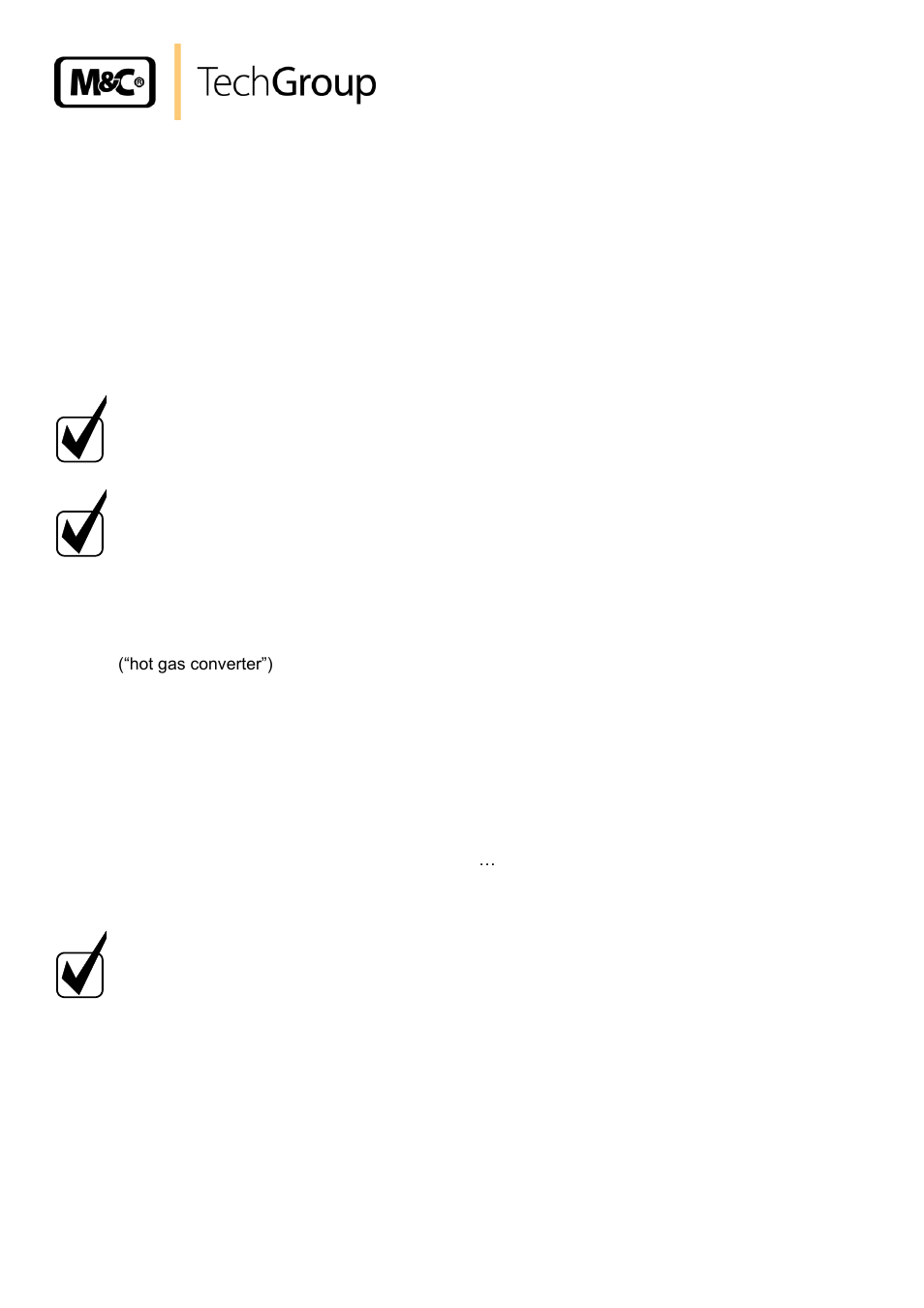 Selection of the appropriate catalyst material, 1 selection of the appropriate catalyst material | M&C TechGroup CG-2H-W_-2MH-W Operator's manual User Manual | Page 10 / 32