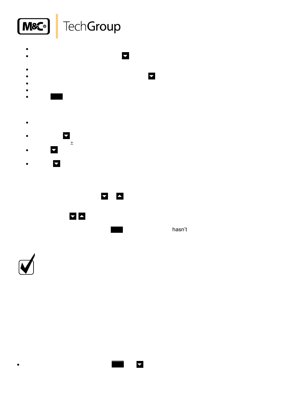 Reset of the controller | M&C TechGroup CG-2H-W_-2MH-W Operator's manual User Manual | Page 26 / 32