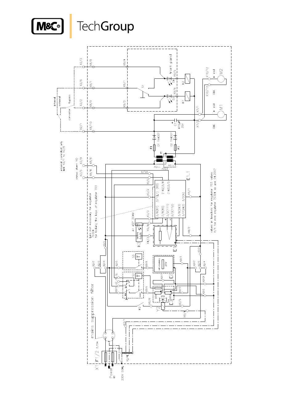 Figure 12, Wiring plan cg-2h-w, drawing no. : 2224-5.04.4 | M&C TechGroup CG-2H-W_-2MH-W Operator's manual User Manual | Page 31 / 32