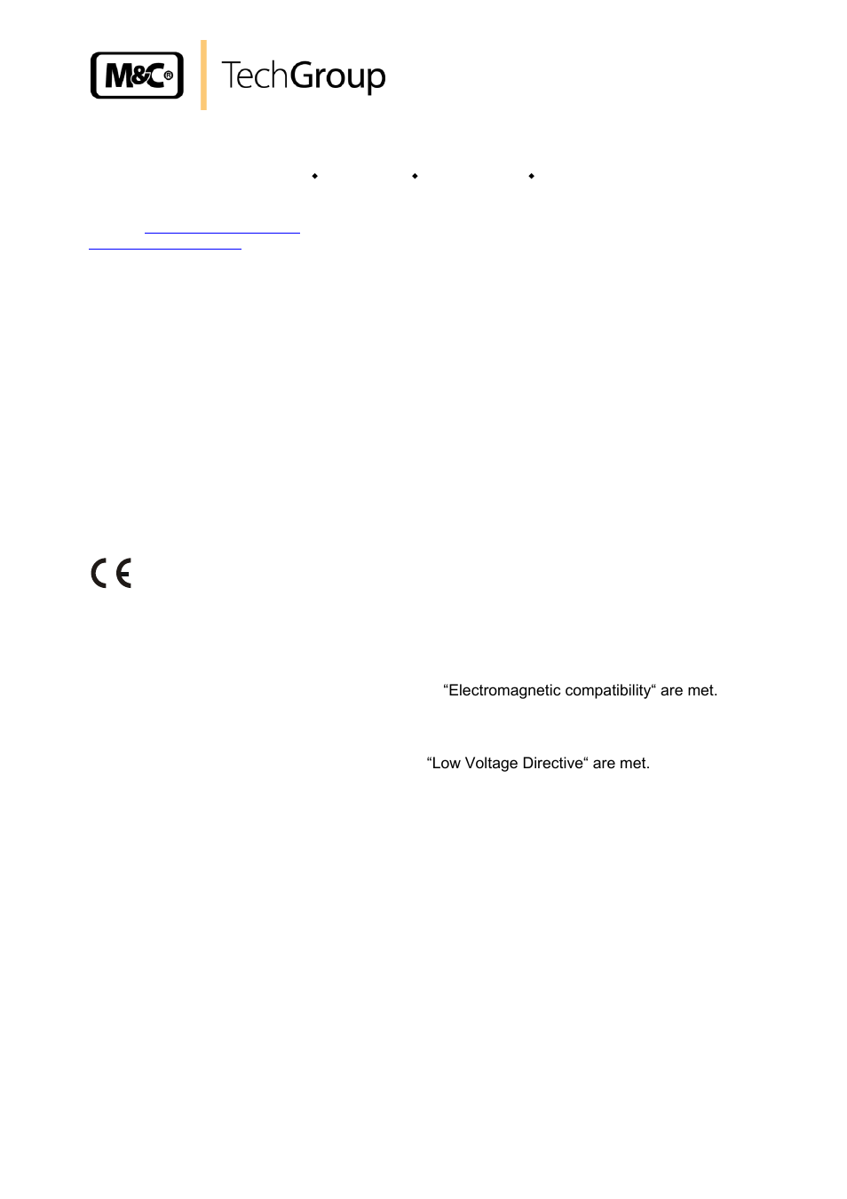 General information, Declaration of conformity | M&C TechGroup CG-2H-W_-2MH-W Operator's manual User Manual | Page 5 / 32