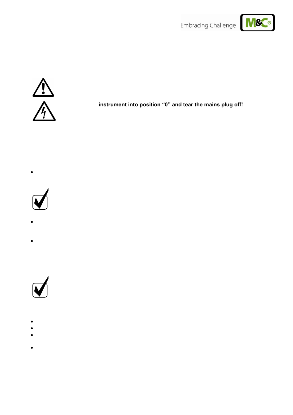 Maintenance, Replacement of the filter element and the o-ring | M&C TechGroup CSS-M Operator's manual User Manual | Page 15 / 25