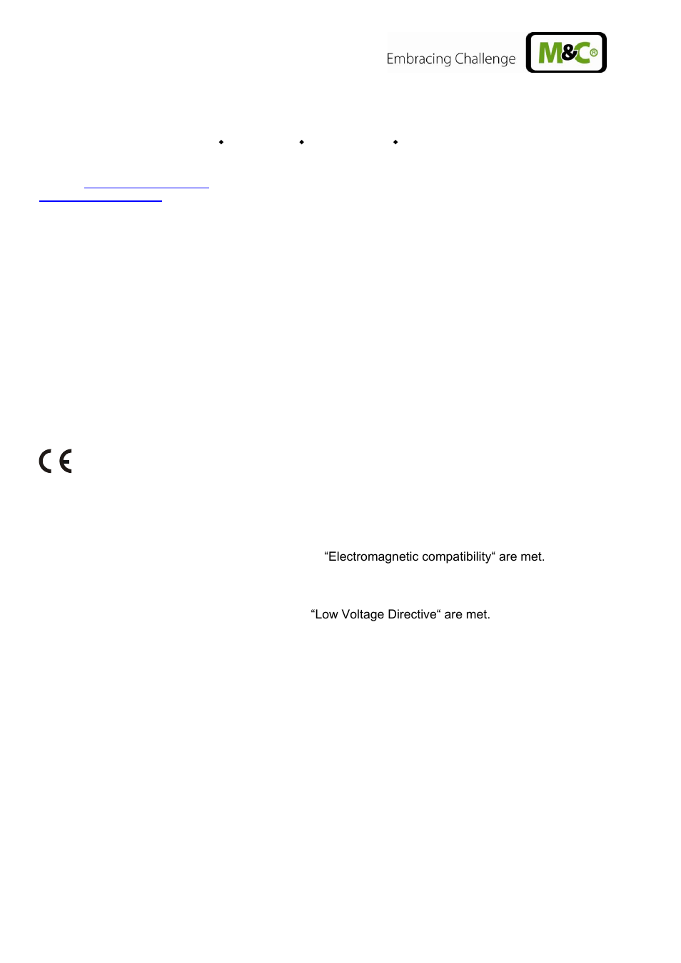 General information, Declaration of conformity | M&C TechGroup CSS-M Operator's manual User Manual | Page 4 / 25