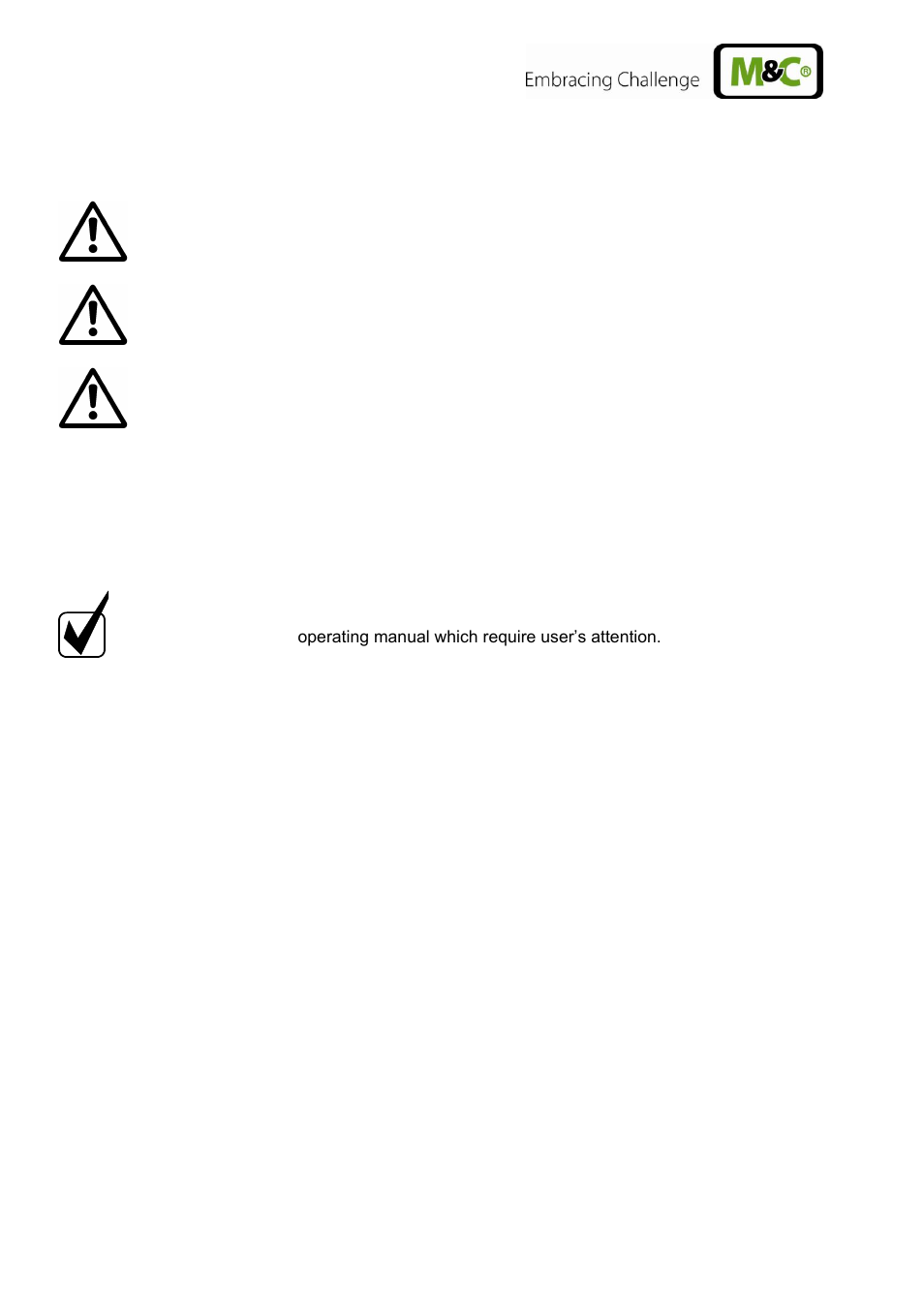 Used terms and signal indications | M&C TechGroup CSS-M Operator's manual User Manual | Page 6 / 25
