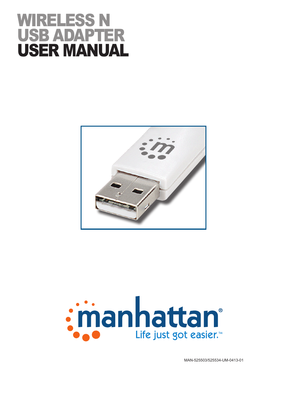Manhattan 525534 Range+ 300N Adapter - Quick Install (Multi) User Manual | 26 pages