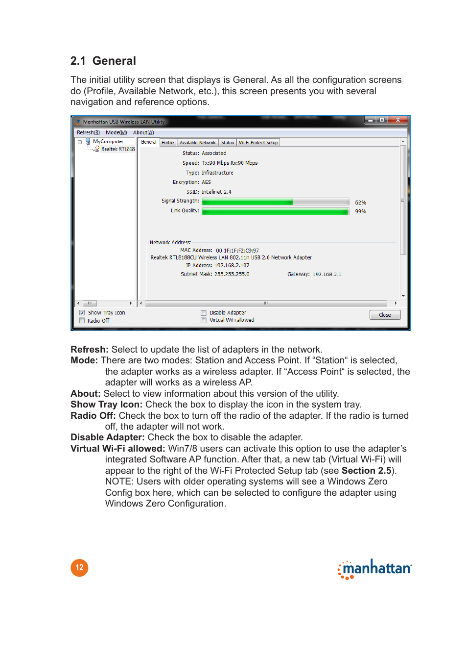 1 general | Manhattan 525534 Range+ 300N Adapter - Quick Install (Multi) User Manual | Page 12 / 26
