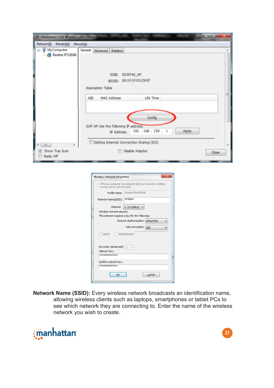 Manhattan 525534 Range+ 300N Adapter - Quick Install (Multi) User Manual | Page 21 / 26