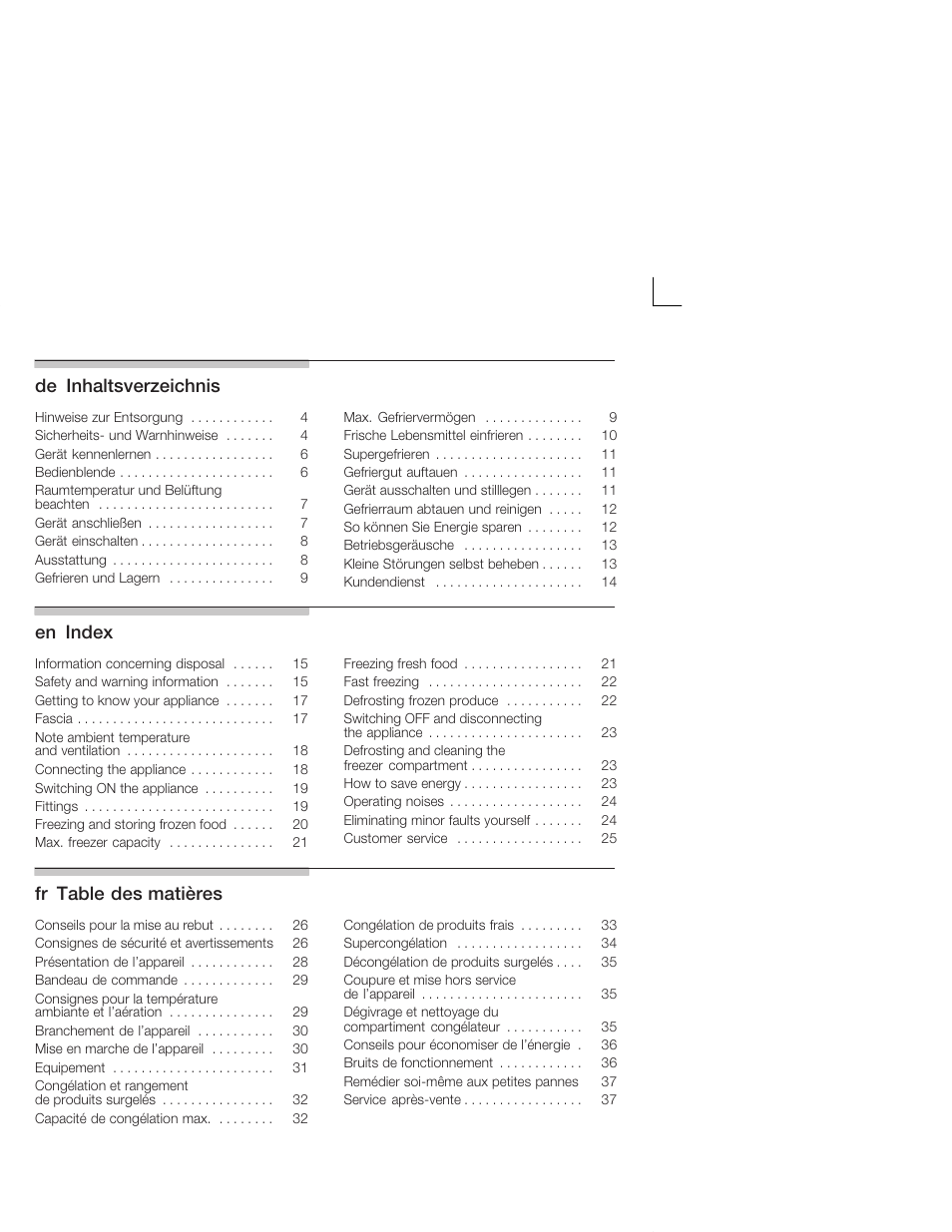 Siemens GU 15 DA 55 User Manual | Page 2 / 65
