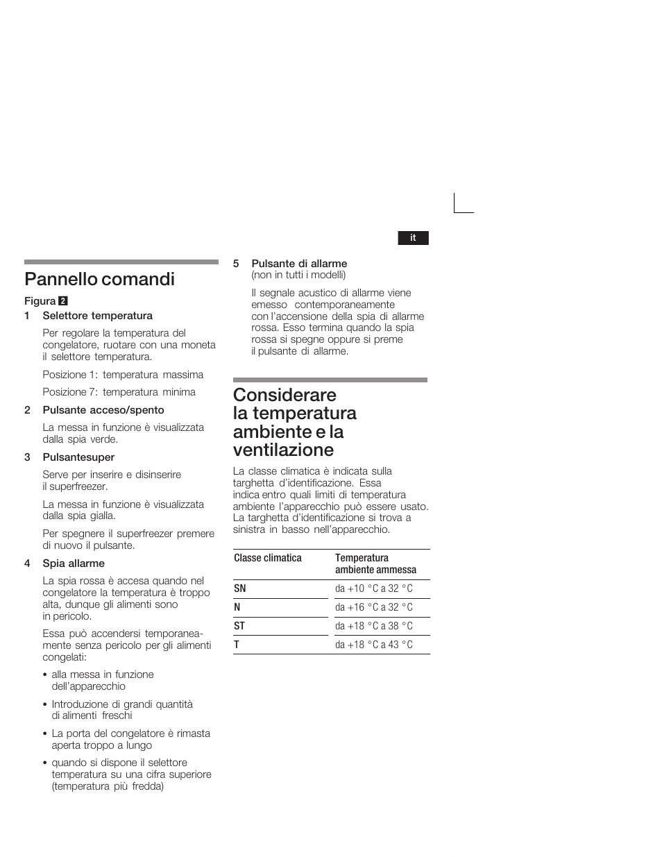 Pannello comandi | Siemens GU 15 DA 55 User Manual | Page 41 / 65