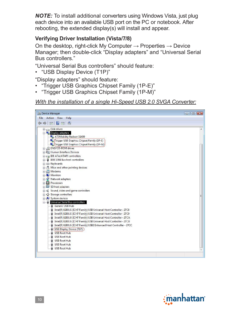 Manhattan 179225 Hi-Speed USB 2.0 SVGA Converter - Manual User Manual | Page 10 / 20