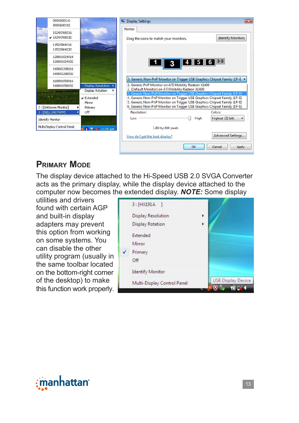 Manhattan 179225 Hi-Speed USB 2.0 SVGA Converter - Manual User Manual | Page 13 / 20