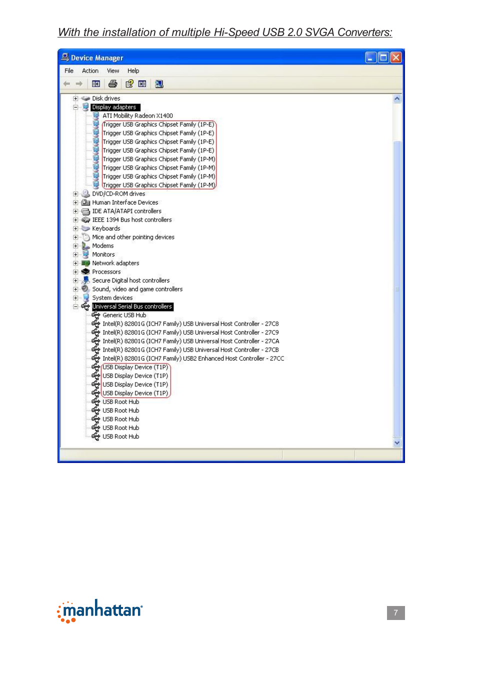 Manhattan 179225 Hi-Speed USB 2.0 SVGA Converter - Manual User Manual | Page 7 / 20