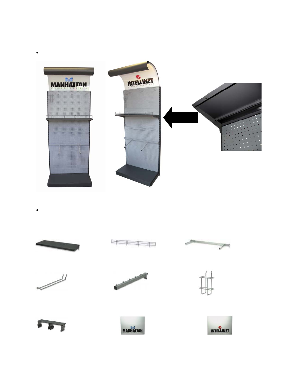 Manhattan 813501 Pegwall Gondola Display Starter Kit - Installation Instructions User Manual | Page 7 / 7
