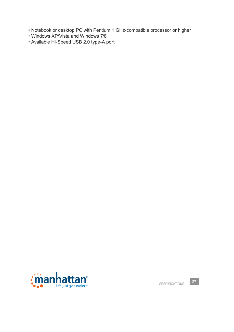 Manhattan 525510 Range+ 150N Wireless Adapter - Manual User Manual | Page 37 / 40