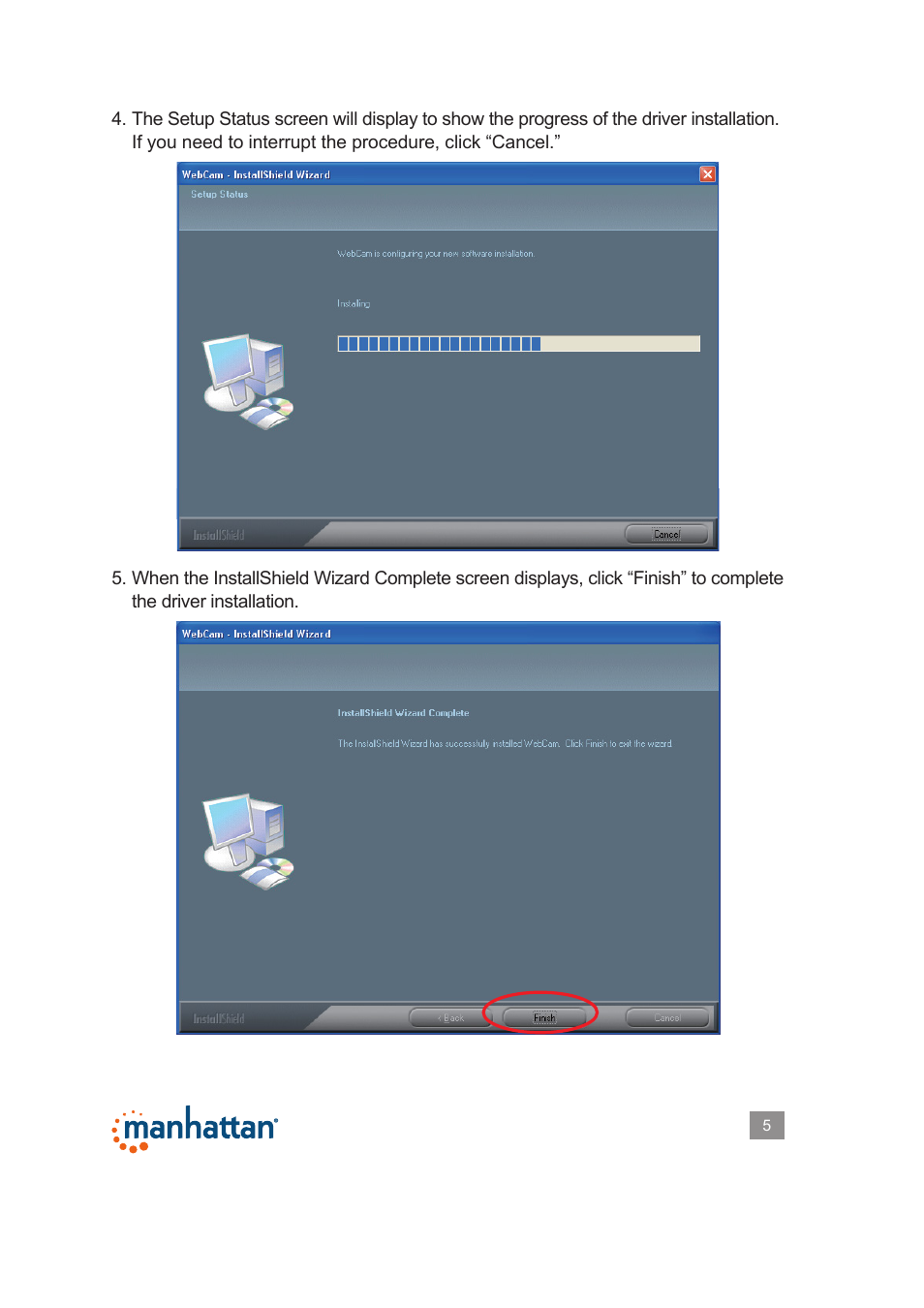 Manhattan 460545 Widescreen HD Webcam 860 Pro - Manual User Manual | Page 5 / 12