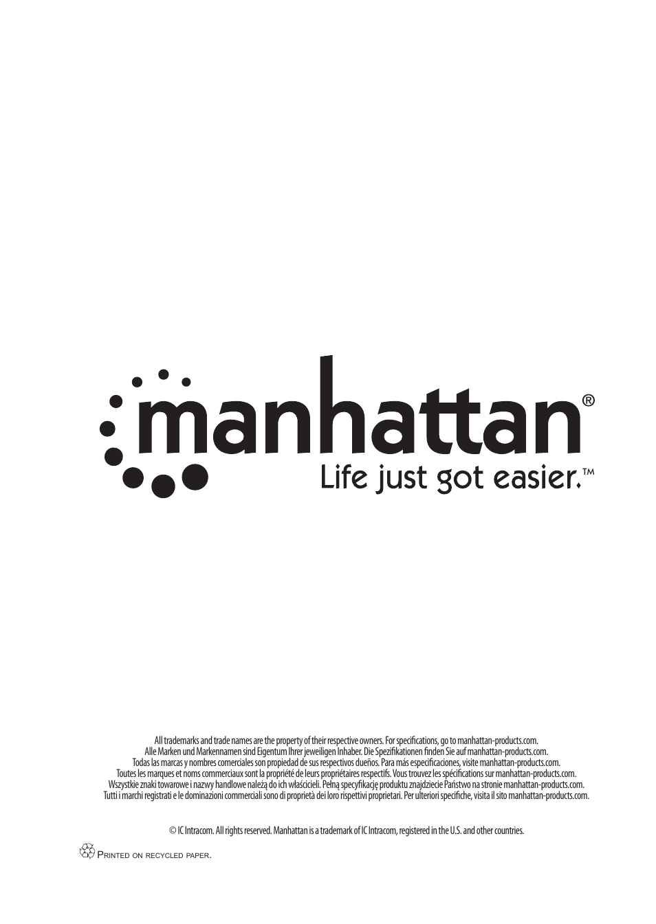 Manhattan 178167 Fusion Wireless Headphones - Quick Install (Multi) User Manual | Page 11 / 12