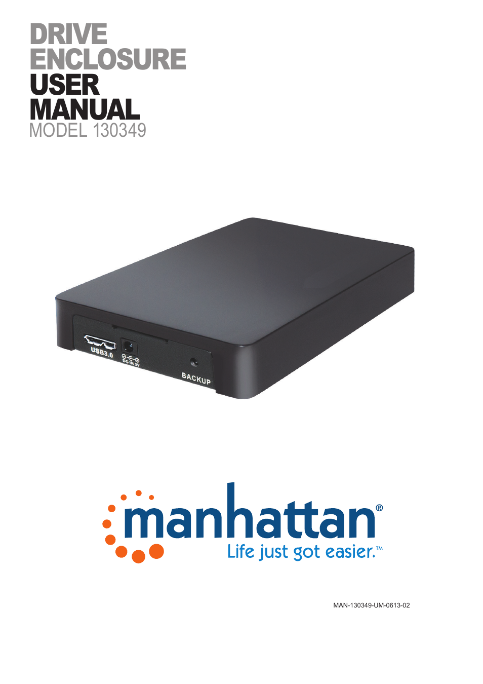 Manhattan 130349 Drive Enclosure - Manual User Manual | 18 pages