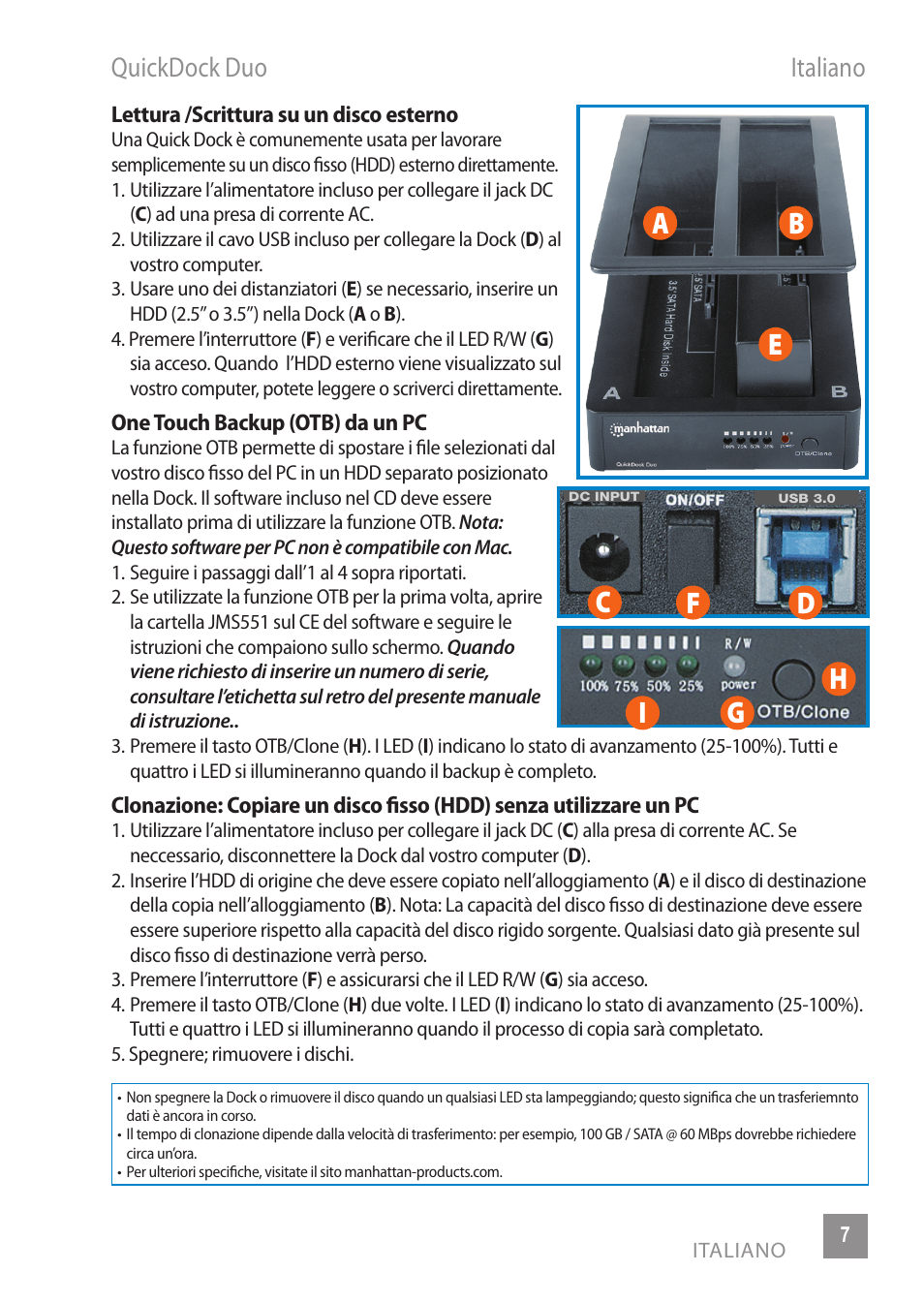 Manhattan 130363 QuickDock Duo - Manual (Multi) User Manual | Page 7 / 12