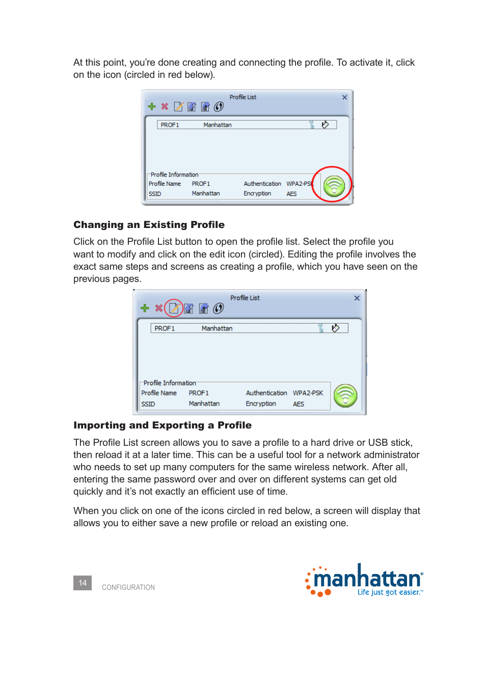 Manhattan 525473 Wireless 150N PCI Card - Manual User Manual | Page 14 / 40