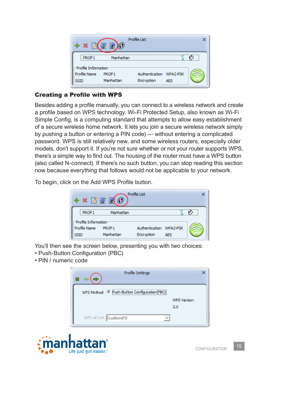 Manhattan 525473 Wireless 150N PCI Card - Manual User Manual | Page 15 / 40